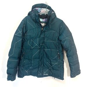 Rare Oakley 00s Down Insulated Ski Snowboard Jacket Teal‎ Women's XL